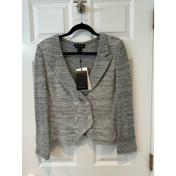 NWT Retail 1200.00 St. John women’s knit sweater/blazer size 8 NWT - Picture 1 of 10